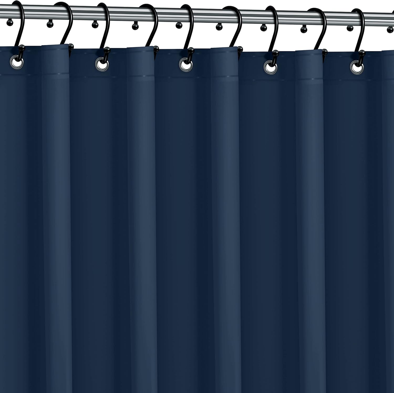 No Smell Shower Curtain Liner 72x72 White - PEVA Plastic Shower Curtain for Bathroom, PVC-Free Waterproof Shower Liner with Metal Grommets and Magnet-Weighted Bottom Hem - Washable Inner Liner